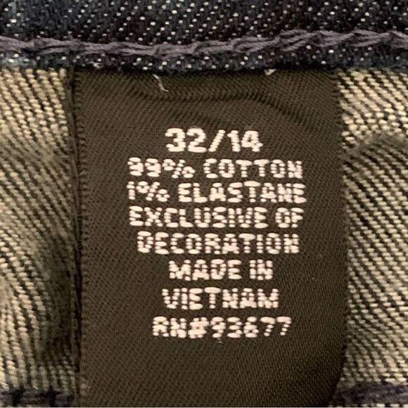 a.n.a. Cropped Jean 32/14 Flex Comfort Cotton Blend Medium Dark Wash Women's 14 - Picture 7 of 11